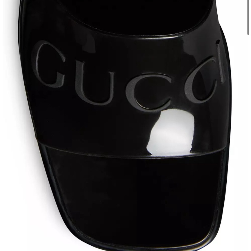 Gucci Embossed Logo Mules